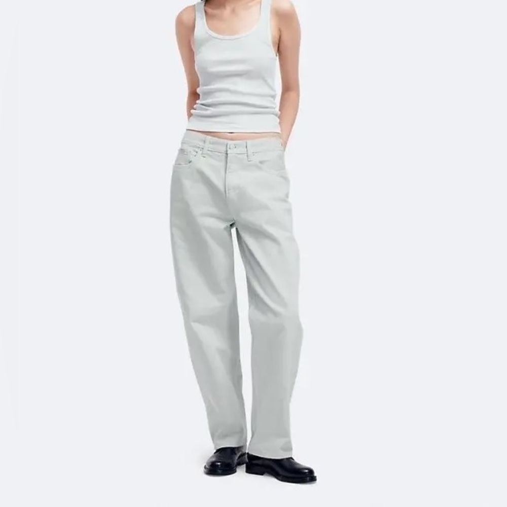 JENNIE’s Capsule Collection- Chalk Blue Overdyed 90s Fit Jeans